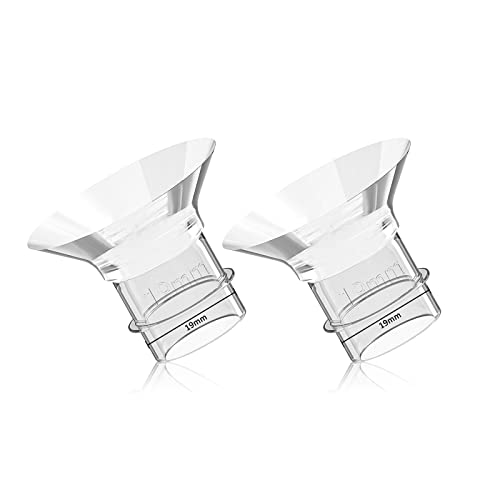 Image of MomMed Flange Inserts 19mm for MomMed/Momcozy/Tsrete 24mm Breast Shields/Flange, 19mm Flange to Reduce 24mm Nipple Tunnel Down to 19 mm, 2Pack