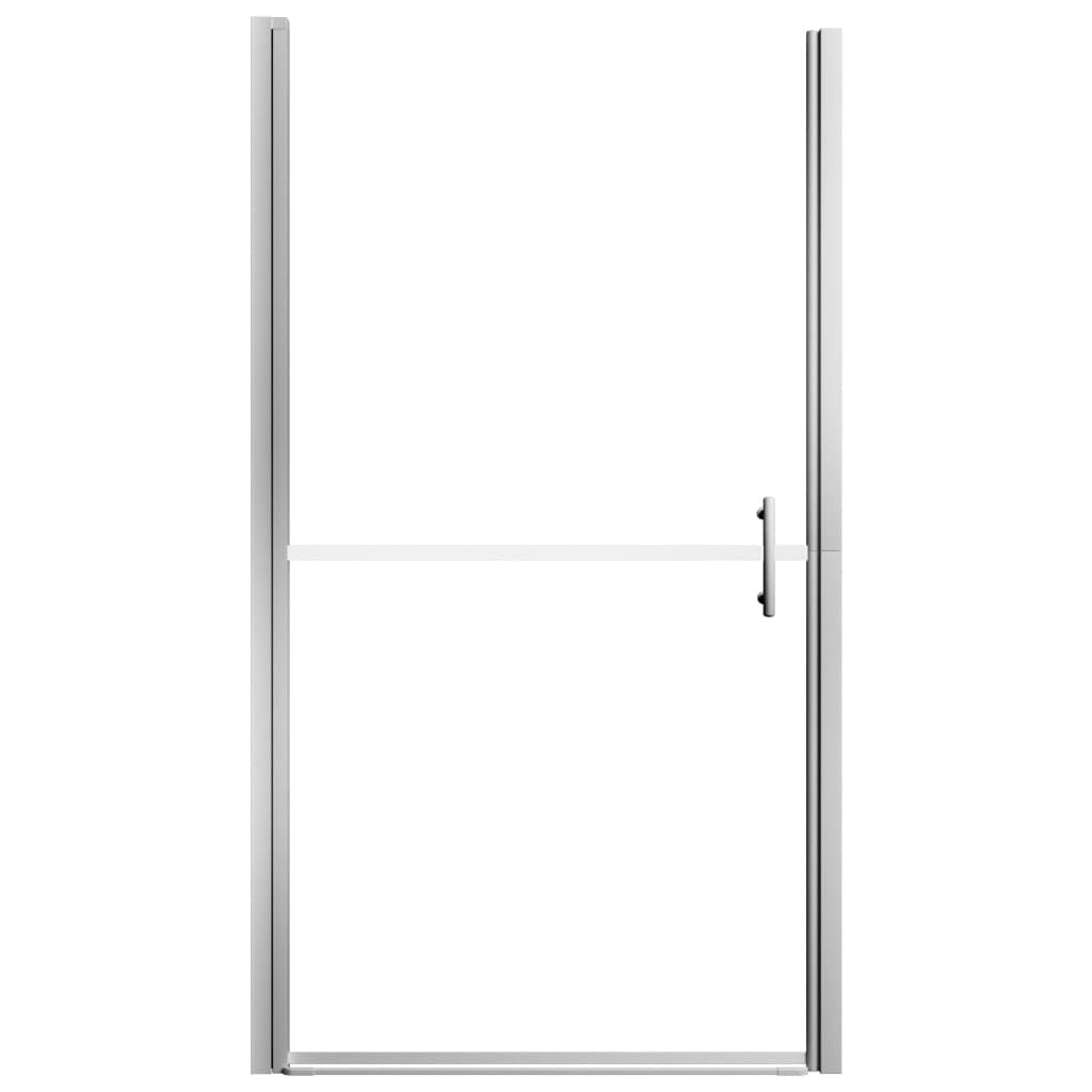 Porta doccia 81x195 cm, box doccia con vetro smerigliato, vetro di sicurezza da 5 mm, telaio in alluminio regolabile, paraspruzzi per bagno