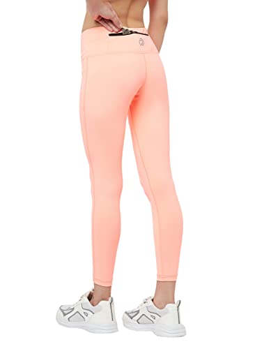 Image of TRUEREVO Sports Leggings for Women-Stretch Dryfit High Waist 7 /8th Gymwear Pants with Back Zipper Pocket-Quick Dry Activewear-Training Tights- for Yoga, Sports, Gym, Workout and Running