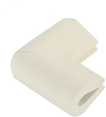 8PCS Protection Coin de Table Bébé Enfant Mousse Souple Protecteurs d'angle de Sécurité Protege Coins Mousse Anti-Chocs avec Résistant Adhésifs (Blanc) Cover