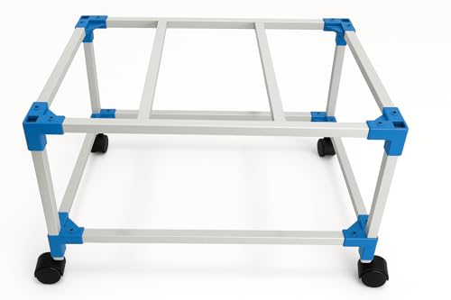 Image of STANDPOINT Heavy-Duty Air Cooler Trolley Stand with 360 Movable Wheels | Metal Cooler Stand for Home & Outdoor | Rust-Resistant Powder Coated | Up to 100L Weight Capacity | Easy Mobility Cooler Base