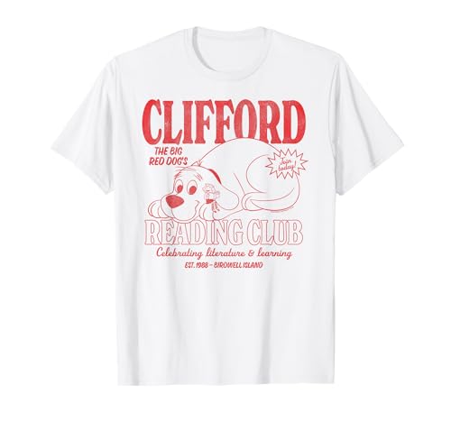 Clifford The Big Red Dog Reading Club Est. 1988 Kids Books T-Shirt