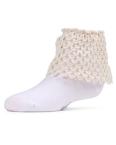 MeMoi Lacy Loopsy Girls Cotton Blend Anklet Sock