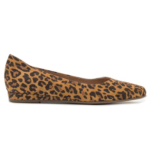 SHODENSE Women Pointed Toe Flats Shoes Suede Slip On Ballet Flats Comfortable Low Wedge Heel Office Work Shoes Ladies Girls Classic Basic Daily Flat Shoes Club Church Driving Flats Spring 4-11 M US3