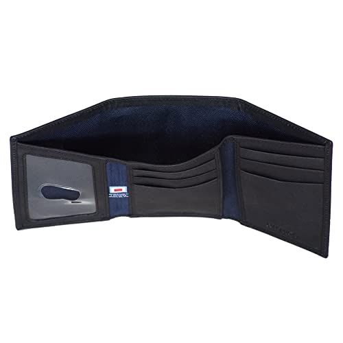 Nautica Men's Trifold Wallet | RFID Blocking Protection | ID Window | Card Slots | Genuine Leather | Durable3