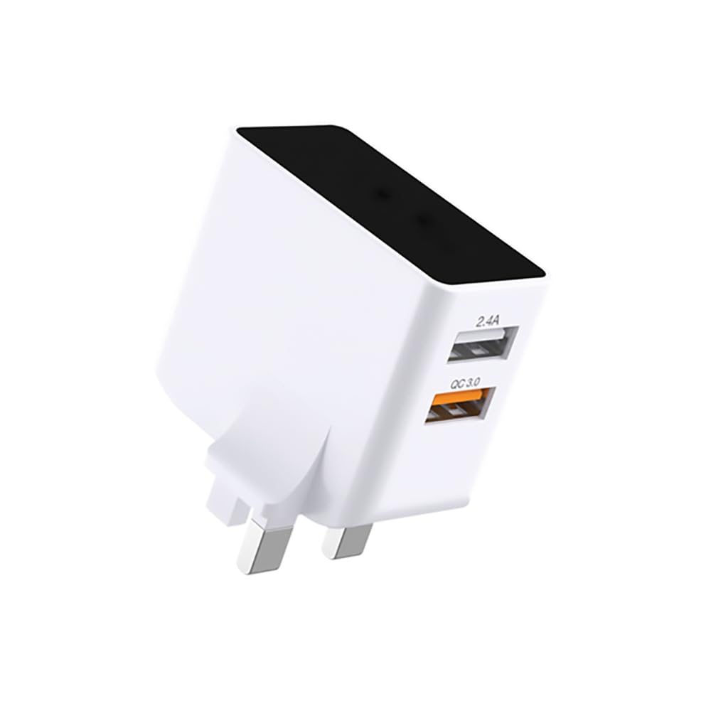 SEEKEN Neutra Duo Mobile Charging Adapter and all other devices 2 USB - White | Fast Charging | 2 in 1 | Compact | Power Delivery | Premium Design | Adapter.