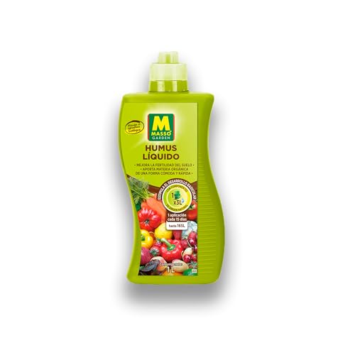 Humus Líquido Ecológico 1 Litro MUY EFICAZ | Abono Natural con Materia Orgánica | Apto Agricultura Ecológica | Mejora Suelo y Nutrición de Plantas | Aplicación por Riego cómoda y rápida | Nexum Market
