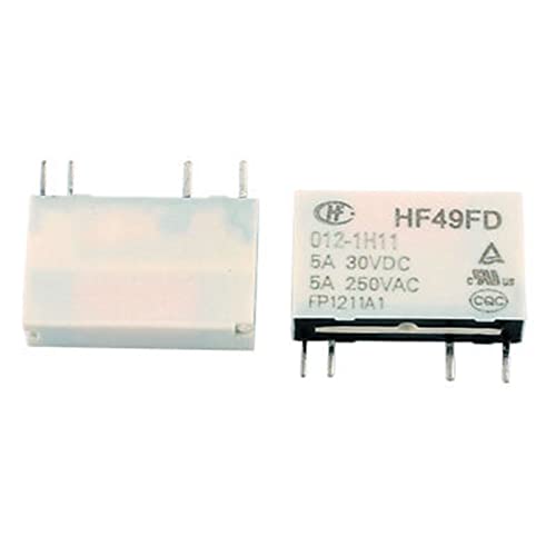 Relais de puissance HF49FD 12V 5A NO SPST commutateur 4 bornes
