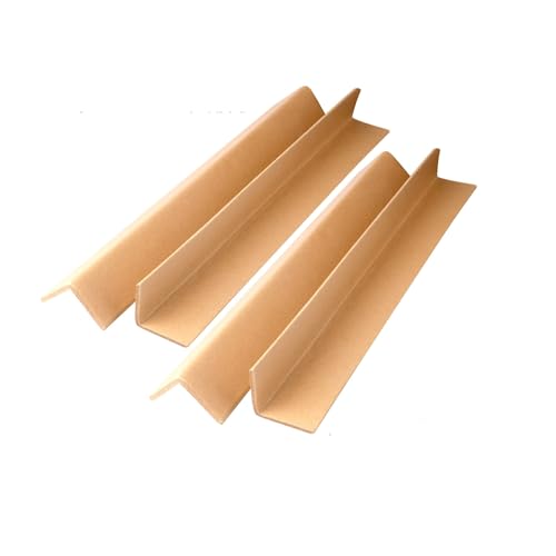Protectores de bordes de cartón para muebles, protectores de esquina reforzados en forma de V para un fácil envío y almacenamiento, cortables y fáciles de usar (10 x 5 x 0,4 cm)