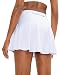 ThreeH Faldas de Tenis para Mujer Faldas Estiradas de Cintura Alta para Golf Faldas Deportivas para Correr Entrenamiento Ropa Activa