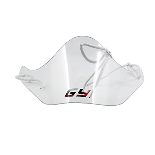 GY Polycarbonate Flexibility and Tough Ice Hockey Goalie Neck Guard Goalkeeper Neck Protector Classical Clear Size Free