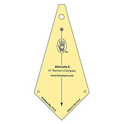 Marti Michell Mariner’s Compass 14 inch Template (Alternate A)