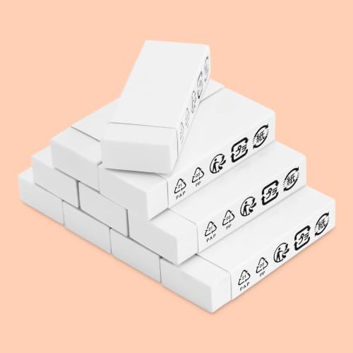Amazon Basics Gomme blanche, format bloc, lot de 10