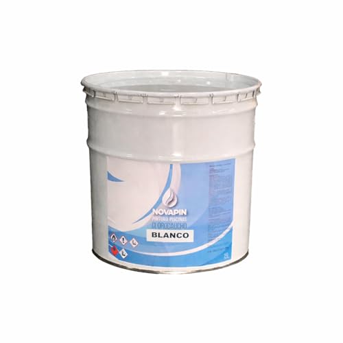 Pintura para piscinas al clorocaucho. Color Blanco. Envase de 4 litros - NOVAPÍN