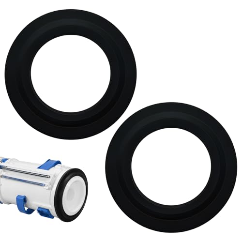 2PCS Joint Chasse d'Eau WC en Silicone, 72 mm x 45 mm Joints Valve Chasse-d'eau de Rechange, Compatible avec Siamp Optima 49 50，Rondelle d'Étanchéité pour...