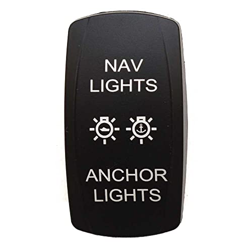 Generic Rocker Switch Cover | Nav/Anchor Lights - Black