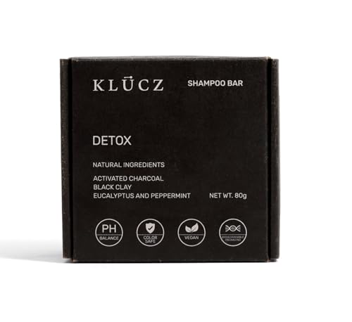 KLUCZ Detox Eucalyptus and Peppermint Shampoo Bar 80g