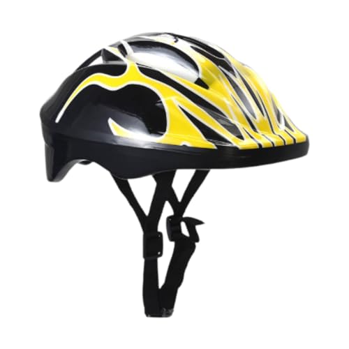 QSTDGVPW Casco de Ciclismo para Niños para Actividades de Ciclismo, Patinaje Y Esquí, Amarillo
