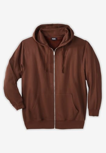 Image of KingSize Men's Big & Tall Fleece Zip-front Hoodie Jacket