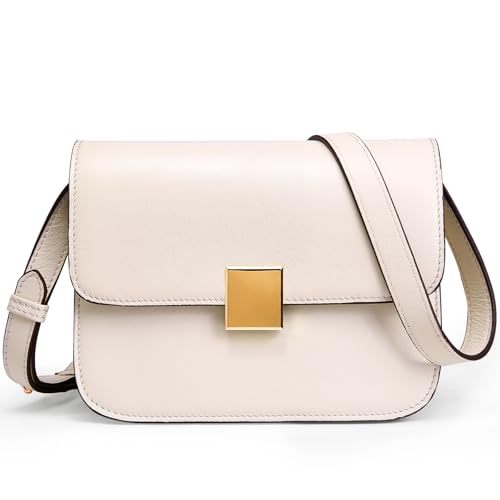 Genuine Leather Crossbody Bag for Women: Fashion Ladies Shoulder Handbag - Small Cross Body Purse for Travel Commute