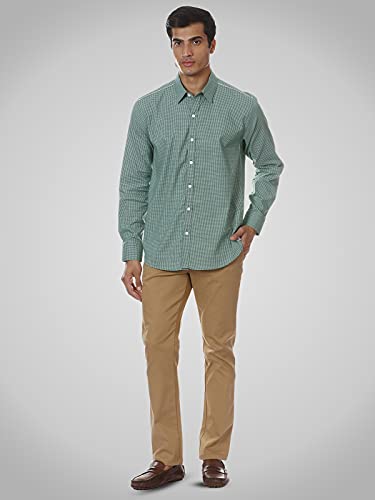 Image of SHIRT THEORY Blue Check Cotton Full Sleeves Casual Shirt for Men II Premium Cotton Shirt II Stylish Shirt for Men II Exclusive Men Casual Shirt II Luxury Shirts ||