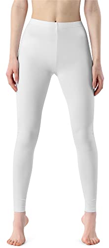 Bellivalini Leggins Largos Mallas Deportivas Mujer BLV50-203 (Blanco, M)
