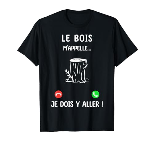 Je Peux Pas J'Ai Bois T-Shirt, Homme, Noir, L