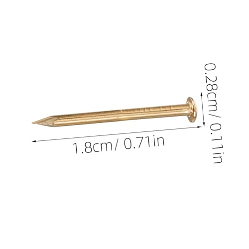 Clavos redondos de latón OSALADI 300 piezas para proyectos decorativos y muebles miniatura 2