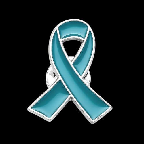 Image of 6Pcs Awareness Enamel Ribbon Lapel Pins Ribbon Brooch Pin for Charity Events Survivor Campaign Party Favors Supplies
