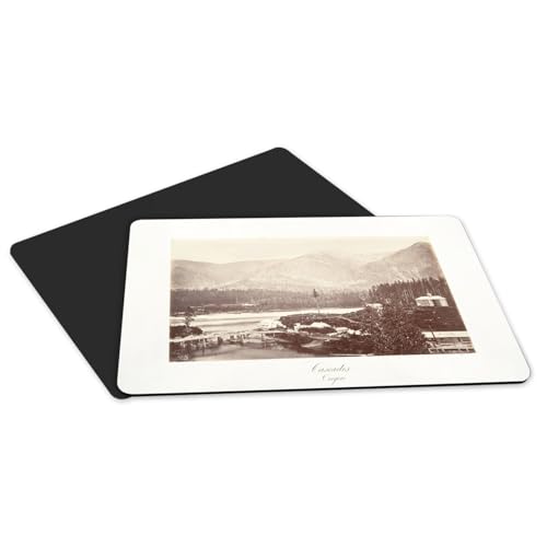 Set de table cascade Oregon noir et blanc chic pour décorer une table basse de salon moderne - 5