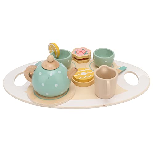Ensemble de thé en bois durable avec accessoires durables pour enfants passionnés