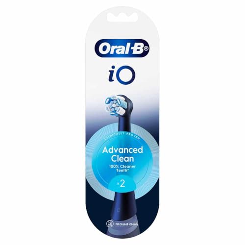 Oral B iO Ultimate Clean Black Electric Toothbrush Replacement Head 2 Pack