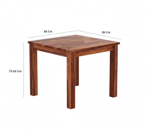 Image of AS Arts Sheesham Wood Dining Table Set of 4 | Dining Set of 4 Seater Wooden | Solid Wood Dining Set with Chair | Honey Finish