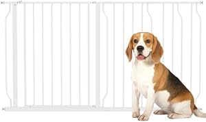 PawHut Barrera Extensible 75-145 cm