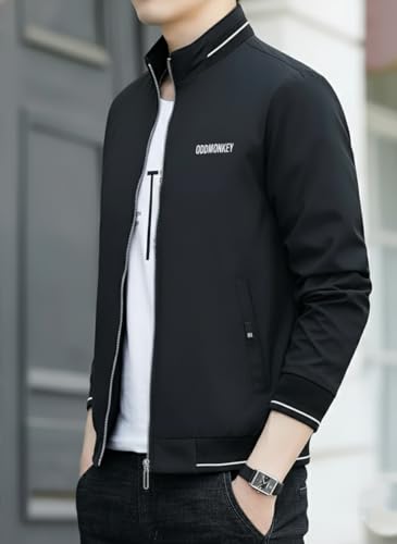 Image of ODDMONKEY Mens Jackets || Jacket For Men || bomber jacket for men || Lightweight Outwear Sportswear Bomber Jacket