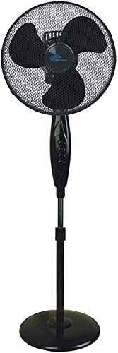 AirFrischer Standventilator mit Raumduft | angenehm leise | Ø 40 cm | effizienter, 45 Watt starker Ventilator | höhenverstellbar,