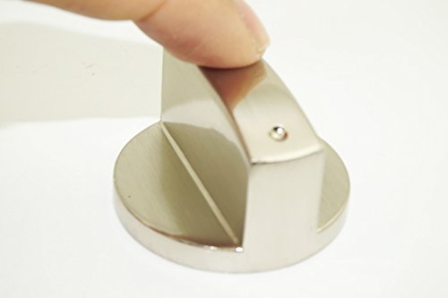 （Pack Of 4） Stainless Steel Zinc Alloy - Round Gas Stove Knobs Cooker Oven Hob Control Switch/Kitchen Locks Oven Cooktop Rotary Switch - Fits Hole Size Is 0.8X0.6Cm #TOP4