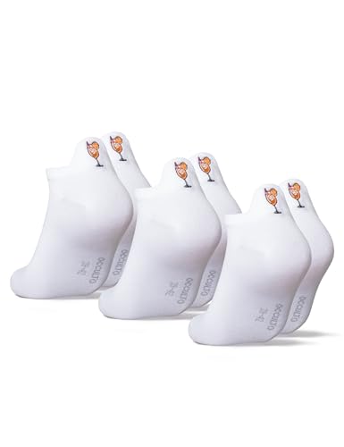 Occulto Damen & Herren Sneaker Socken 3er Pack 6er Pack (Modell: Luca) 3 Sprizz 35-38