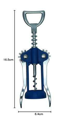 Foto von Fackelmann Elemental Korkenzieher, Weinflaschenöffner, elegant, Zinklegierung und PP, 17 cm, 1 Stück