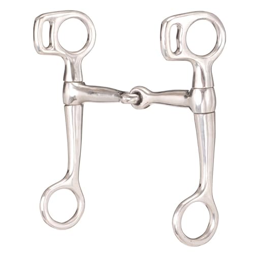 Tough 1 Stainless Steel Snaffle Bit Mouth, 3 1/2-Inch