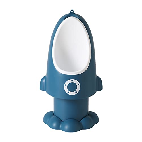 おまる 便器 小便器 トイレ 子供用 壁掛け式 自立式 取り外し可能 便器トイレトレーニング 取り付け簡単 省スペース 軽量 可愛い おしゃれ 洗いやすい 抗菌 高さ調節可能 幼稚園 寝室 家庭用 (ダークブルー)