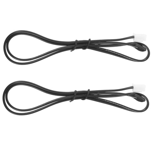 BUGUUYO 2pcs Temperature Sensor Replacement Temperature Probe for Ac Thermistor Sensor Temp Sensor Probe for Air Conditioner Waterproof Probe Wire Ac Supply Rubber 5k Thermostat Universal