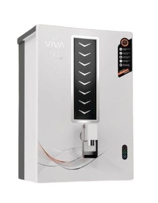 Image of Aqua Viva Edge Neo RO Water Purifier with RO + Copper + Alkaline | 7 Stage Advanced Purification | Storage tank - 10 Liters | 15 Liters Capacity Per Hr. | Ultra Violet LED|(Wonderful White)