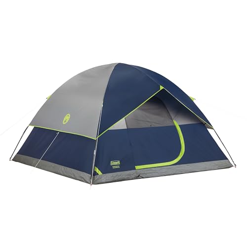 Coleman Sundome Camping Tent with Rainfly, 2/3/4/6 Person Tent...