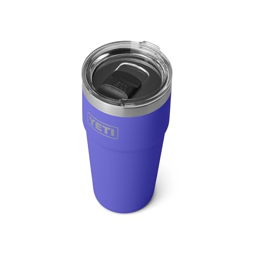 Image of YETI Rambler 20 oz Stackable Tumbler, Stainless Steel, Vacuum Insulated with MagSlider Lid