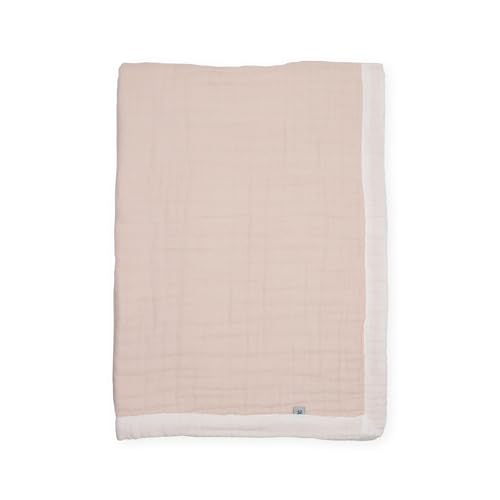 Image of Little Unicorn 100% Certified Organic Newborn Receiving Quilt | Ultra- Soft, Multi-Layered Muslin Fabric | Gift for Newborns & on-The-go (Rosie)
