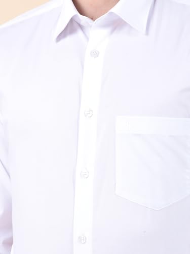 Image of Cantabil Formal Shirt for Men | Breathable & Soft with Color Fastness Regular Cotton Fabric Solid Pattern (P MSHF00364H)