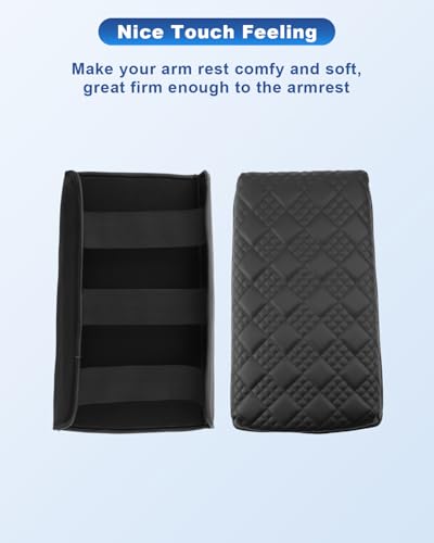 Image of CDEFG for 2025 2026 Nissan Murano Center Console Cover, for 2025 2026 Nissan Murano Accessories Armrest Cover Middle Console Pad Arm Rest Cushion Leather Cover