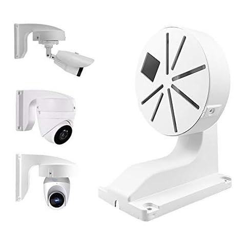 compcctv CCTV Security Camera Mount Bracket, ABS Indoor Outdoor Wall Mount L-Type Bracket for CCTV Security Dome IP Camera Mounting,DaHua Hikvision Dome Cameras Cover