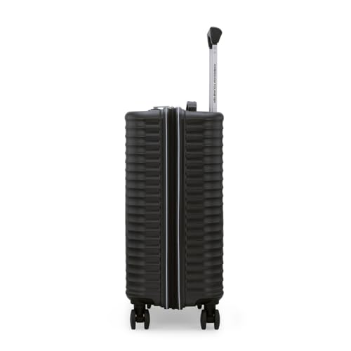 Image of American Tourister Travix | Cabin Trolley Bag (55 cm) | 360 8 Wheel Travel Luggage | Hard Case Polycarbonate Suitcase | Recessed Combination Lock | Black
